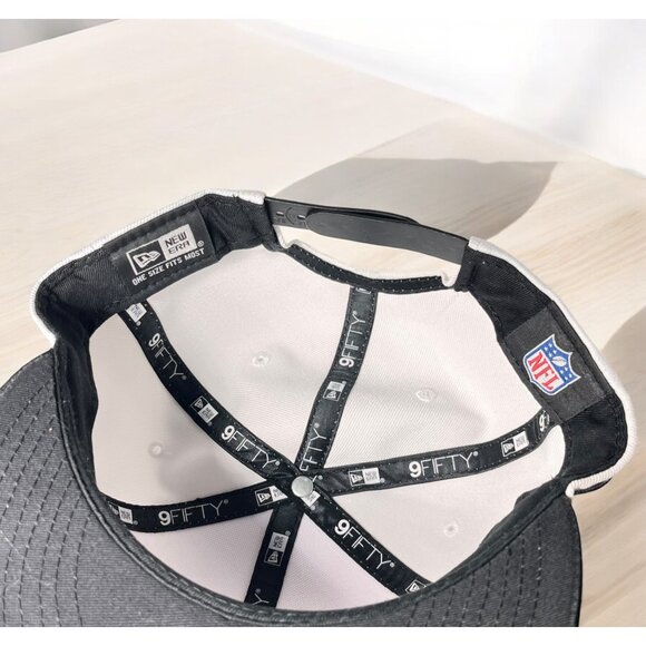 Dallas Cowboys New Era 9Fifty Snapback Cap Black/White Adjustable NFL Hat - Picture 6 of 7